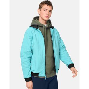 Outdoor Voices SZ M Blue Mens Interstate bomber jacket Waterproof Sporty Gorpore